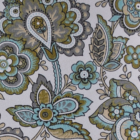 Vintage bloem paisley behang - Afbeelding 2