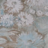 Vintage chrysant behang in sepia en aqua - Afbeelding 2