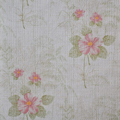 Vintage schermbloem behang