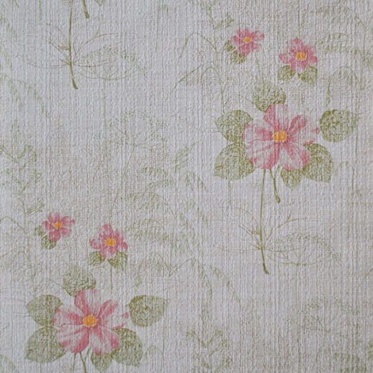 Vintage schermbloem behang
