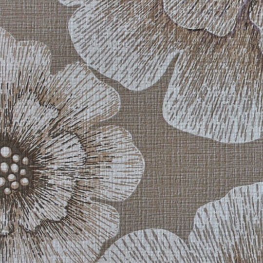 Vintage bloembehang met een grote en kleine bloem - Afbeelding 3