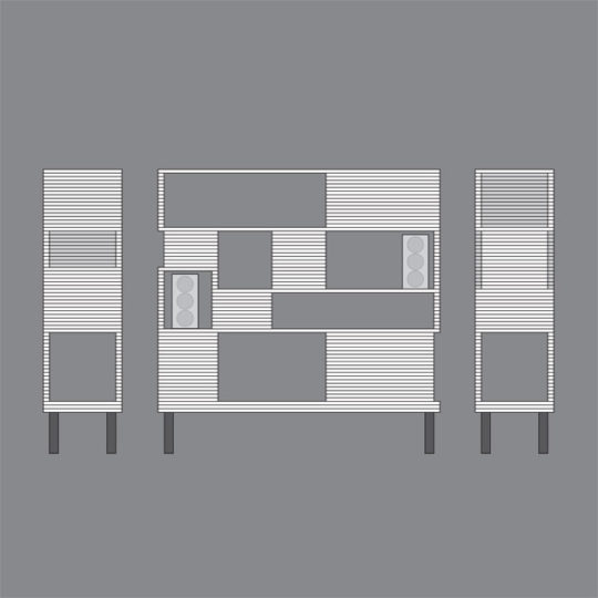 Multiplex cabinet versie 1 - Afbeelding 2