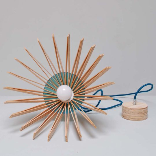 Hanglamp Woody Shade in petrol blauwtinten - Afbeelding 3