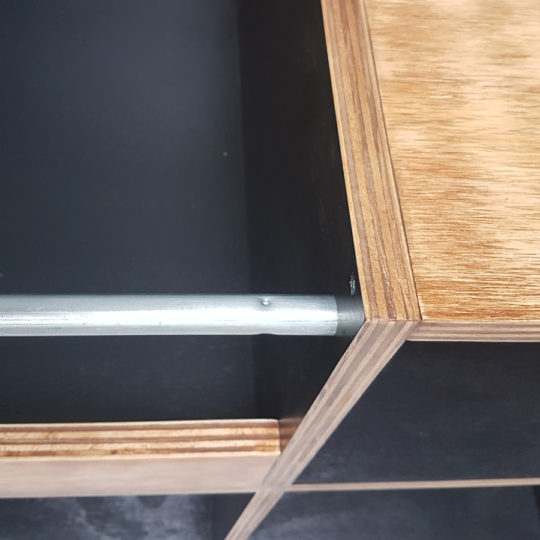Platenkast vintage look - Afbeelding 5