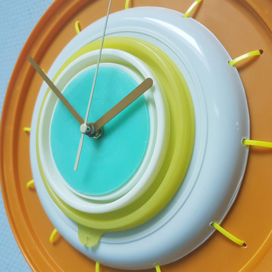 clock upcycled