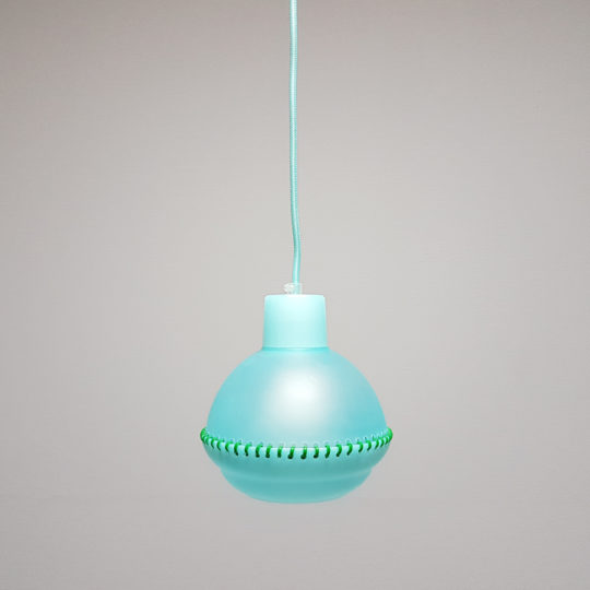 tupperware upcycle lamp