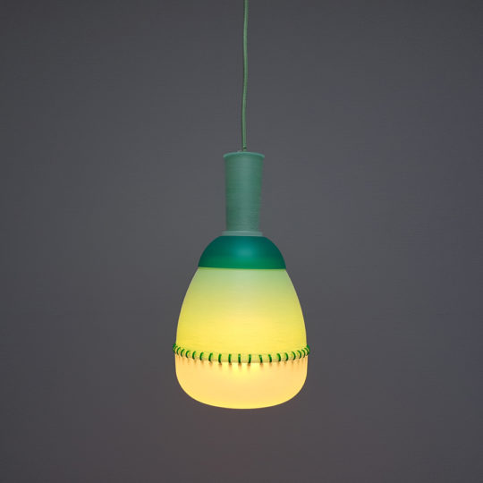 lamp tupperware upcycle