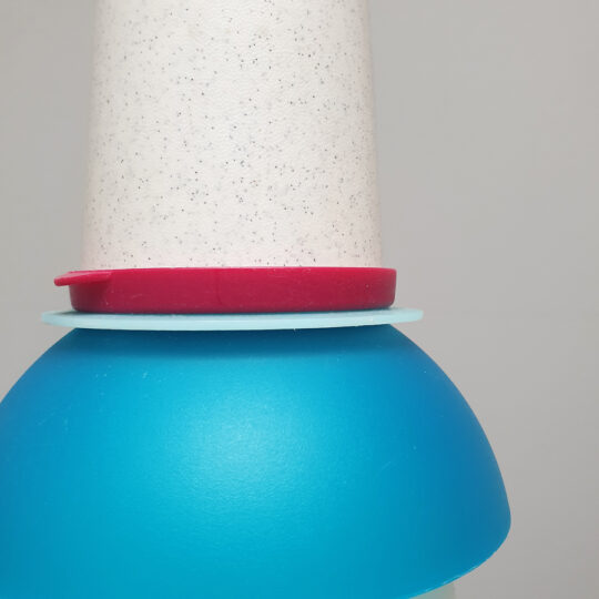 lamp blauw en roze