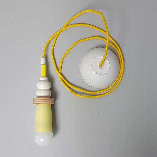 tupperware upcycle lamp