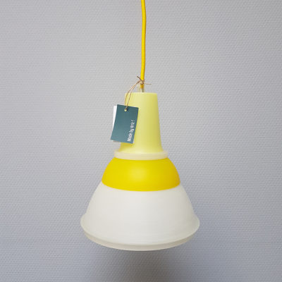 Tupperware upcycle lamp