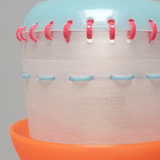 kunststof upcycle lamp