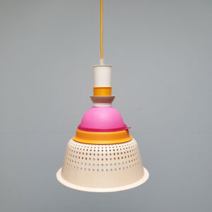 tupperware upcycle lamp